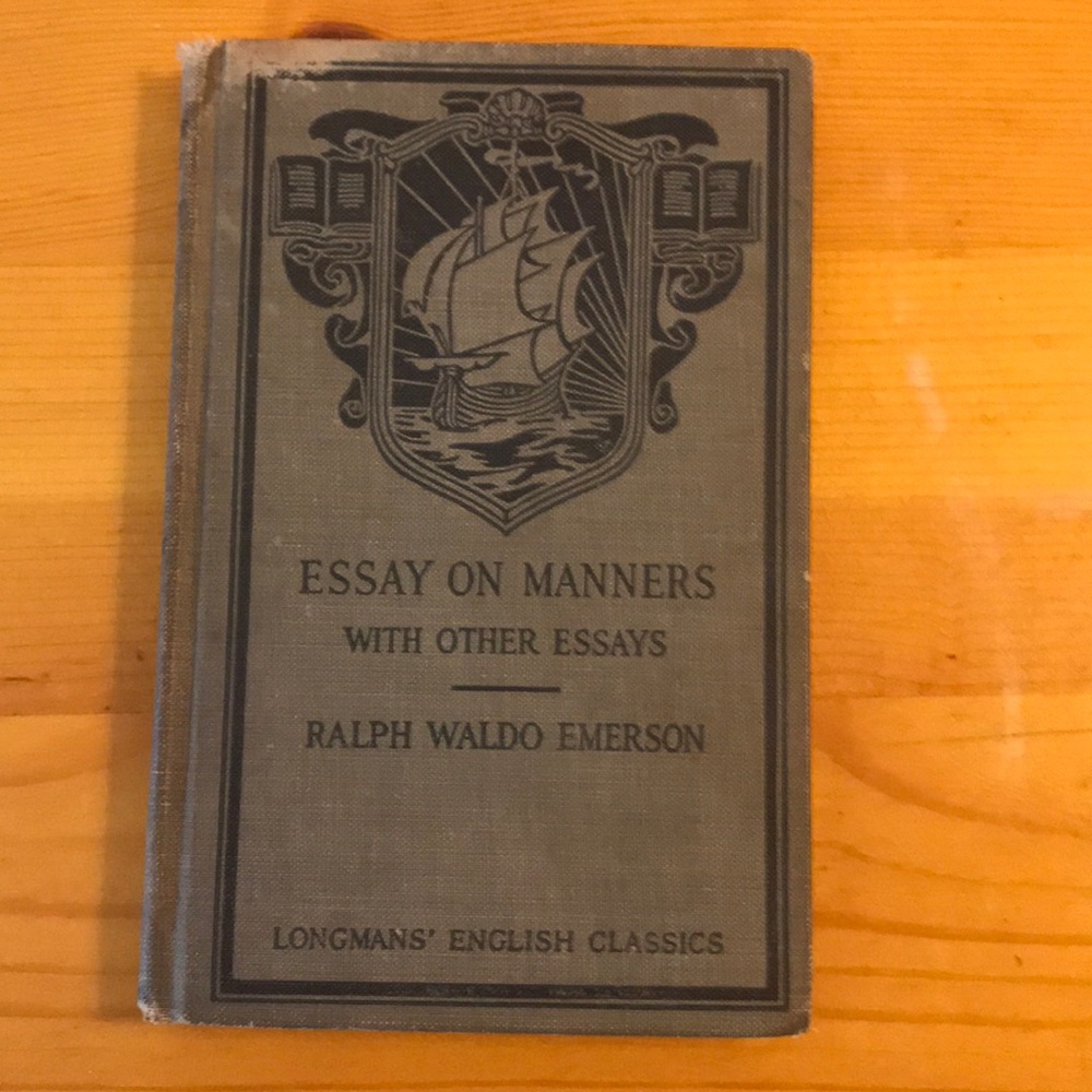 Ralph Waldo Emerson essay on manners 1915